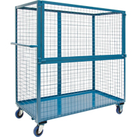 Chariot grillag&eacute; pour transport , Acier, 24" x 55" x 36", Capacit&eacute; 1200 lb Helyx Safety & Industrial Supplies