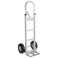 Knocked Down Hand Truck, P-Handle Handle, Aluminum, 52-1/8" Height, 500 lbs. Capacity Helyx Safety & Industrial Supplies