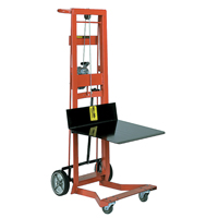 Platform Lift Stacker, Hand Winch Operated, 750 lbs. Capacity, 40" Max Lift Helyx Safety & Industrial Supplies