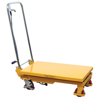 Table &eacute;l&eacute;vatrice &agrave; ciseaux hydraulique, 17,75" lo x 27,5" la/27-1/2" lo x 17-3/4" la, Acier, Capacit&eacute; 330 lb Helyx Safety & Industrial Supplies