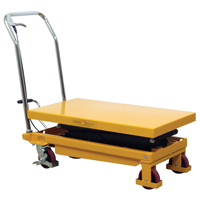 Table &eacute;l&eacute;vatrice &agrave; ciseaux hydraulique, 19,5" lo x 35,5" la/35-1/2" lo x 19-1/2" la, Acier, Capacit&eacute; 770 lb Helyx Safety & Industrial Supplies