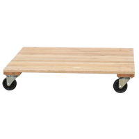 Socle roulant &agrave; plateforme en bois solide, Roues en Caoutchouc, Capacit&eacute; de 1200 lb, 18" la x 30" p x 7" h Helyx Safety & Industrial Supplies
