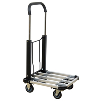 Chariot &agrave; plateforme avec poign&eacute;e pliante, Aluminium, 300 lb, 28" lo x 16" la, Hauteur 37,75" Helyx Safety & Industrial Supplies