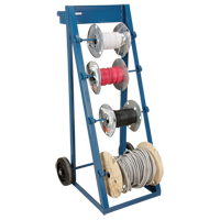 Chariot portatif pour mat&eacute;riaux bobin&eacute;s, Acier, 4 Montants, 24-1/2" la x 49" h x 23" p, Capacit&eacute; de 400 lb Helyx Safety & Industrial Supplies