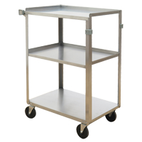 Chariots &agrave; tablette, 3 Tiers, 15-3/4" la x 32" h x 24" p, Capacit&eacute; 500 lb Helyx Safety & Industrial Supplies