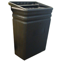 Corbeille &agrave; d&eacute;chets en plastique pour chariot tout usage Helyx Safety & Industrial Supplies