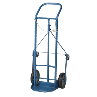 Chariot professionnel CC-1 pour bouteille de gaz, Roues Caoutchouc moul&eacute;, Base de 9" la x 7-1/4" lo, 250 lb Helyx Safety & Industrial Supplies