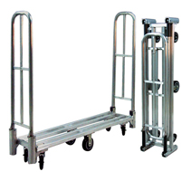 Chariot utilitaire pliant en aluminium U-Boat, 16" la x 60" lo, 1500 lb cap, Roues Polyur&eacute;thane Helyx Safety & Industrial Supplies