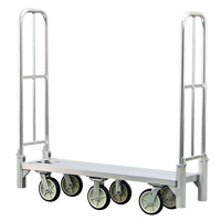 Chariots à plate-forme en aluminium