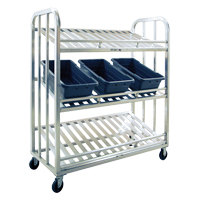 Chariot de pr&eacute;paration, 3 Tiers, 59" la x 67-1/2" h x 26" p, Capacit&eacute; 1000 lb Helyx Safety & Industrial Supplies