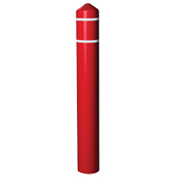 Enveloppe lisse pour butoir avec bandes r&eacute;fl&eacute;chissantes, 4" dia. x 56" l, Rouge Helyx Safety & Industrial Supplies
