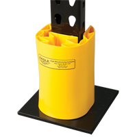 Butoir en poly pour rayonnage, 5" la x 6" lo x 8" h, Jaune Helyx Safety & Industrial Supplies