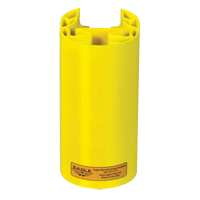 Butoir en poly pour rayonnage, 5" la x 6" lo x 8" h, Jaune Helyx Safety & Industrial Supplies