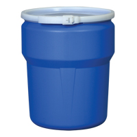 Nestable Polyethylene Drum, 10 US gal (8.33 imp. gal.), Open Top, Blue Helyx Safety & Industrial Supplies