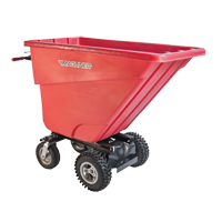 Chariot &agrave; bascule motoris&eacute;, Capacit&eacute; 13.5 cu.ft., 45" h x 26-1/2" la x 68" p Helyx Safety & Industrial Supplies