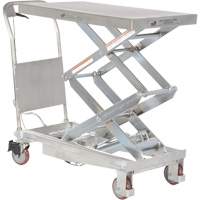 Table &eacute;l&eacute;vatrice hydraulique manuelle &agrave; ciseaux, 35-1/2" lo x 20" la, Partiellement en acier inoxydable, Capacit&eacute; 800 lb Helyx Safety & Industrial Supplies