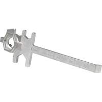 Cl&eacute; pour baril, Ouverture de 3/4"/2", Poign&eacute;e 9-1/2", Acier inoxydable Helyx Safety & Industrial Supplies