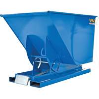 Conteneur autobasculeur, Acier, 1 vg³, Bleu Helyx Safety & Industrial Supplies