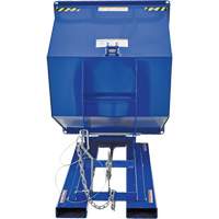 Conteneur autobasculeur, Acier, 1 vg³, Bleu Helyx Safety & Industrial Supplies