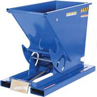 Conteneur autobasculeur, Acier, 1/3 vg³, Bleu Helyx Safety & Industrial Supplies