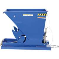 Conteneur autobasculeur, Acier, 1/3 vg³, Bleu Helyx Safety & Industrial Supplies