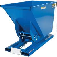 Conteneur autobasculeur, Acier, 3/4 vg³, Bleu Helyx Safety & Industrial Supplies