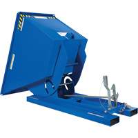 Conteneur autobasculeur, Acier, 3/4 vg³, Bleu Helyx Safety & Industrial Supplies