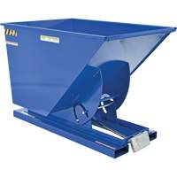 Conteneur autobasculeur, Acier, 1 vg³, Bleu Helyx Safety & Industrial Supplies