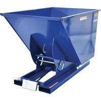 Conteneur autobasculeur, Acier, 1 vg³, Bleu Helyx Safety & Industrial Supplies