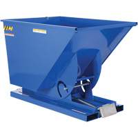 Conteneur autobasculeur, Acier, 1-1/2 vg³, Bleu Helyx Safety & Industrial Supplies