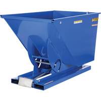 Conteneur autobasculeur, Acier, 1-1/2 vg³, Bleu Helyx Safety & Industrial Supplies