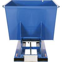Conteneur autobasculeur, Acier, 1-1/2 vg³, Bleu Helyx Safety & Industrial Supplies