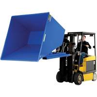 Conteneur autobasculeur, Acier, 2-1/2 vg³, Bleu Helyx Safety & Industrial Supplies