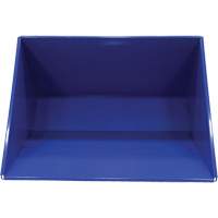 Conteneur autobasculeur, Acier, 3 vg³, Bleu Helyx Safety & Industrial Supplies