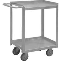 Industrial Grade Shelf Cart, 2 Tiers, 24-1/8" W x 35" H x 42" D, 1200 lbs. Capacity Helyx Safety & Industrial Supplies