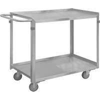 Chariot avec tablettes de calibre industriel, 2 Tiers, 16-3/4" la x 34" h x 36-7/16" p, Capacit&eacute; 600 lb Helyx Safety & Industrial Supplies
