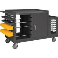 Chariot pour bobines de fil et de maintenance, Acier, 5 Montants, 54-1/16" la x 35" h x 24" p, Capacit&eacute; de 1200 lb Helyx Safety & Industrial Supplies