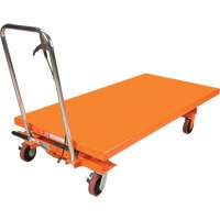 Table &eacute;l&eacute;vatrice &agrave; ciseaux hydraulique, 63" lo x 31-1/2" la, Acier, Capacit&eacute; 1100 lb Helyx Safety & Industrial Supplies