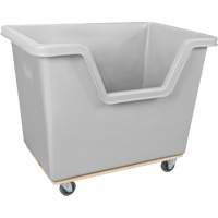 Chariot-caisse &agrave; c&ocirc;t&eacute; ouvert, Poly&eacute;thyl&egrave;ne, 45-3/4" lo x 31-1/4" la x 37-3/4" h, Volume 22 pi³, Capacit&eacute; 1000 lb Helyx Safety & Industrial Supplies