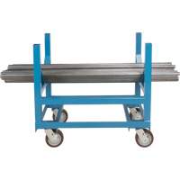 Pipe & Bar Cradle Truck, 24" L x 24" W x 34" H, 2500 lbs. Capacity, Polyurethane Wheels Helyx Safety & Industrial Supplies