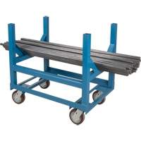 Pipe & Bar Cradle Truck, 24" L x 24" W x 34" H, 2500 lbs. Capacity, Polyurethane Wheels Helyx Safety & Industrial Supplies