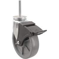 Roulette Emaxx Envirothane, Pivotant avec frein, Diam&egrave;tre 4" (101,6 mm), Capacit&eacute; 1000 lb (453,6 kg) Helyx Safety & Industrial Supplies
