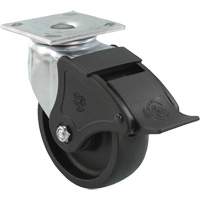 Roulette Emaxx RollX, Pivotant avec frein, 4" (101,6 mm), Nylon, 1200 lb (544,3 kg) Helyx Safety & Industrial Supplies