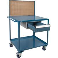 Chariot de service mobile, 2 Tiers, 24" la x 57" h x 40" p, Capacit&eacute; 1200 lb Helyx Safety & Industrial Supplies