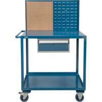 Chariot de service mobile, 2 Tiers, 24" la x 57" h x 40" p, Capacit&eacute; 1200 lb Helyx Safety & Industrial Supplies