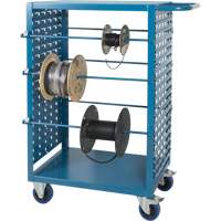 Chariot mobile pour mat&eacute;riaux bobin&eacute;s, Acier, 6 Montants, 21" la x 48" h x 38" p, Capacit&eacute; de 1200 lb Helyx Safety & Industrial Supplies