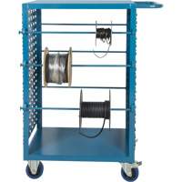 Chariot mobile pour mat&eacute;riaux bobin&eacute;s, Acier, 6 Montants, 21" la x 48" h x 38" p, Capacit&eacute; de 1200 lb Helyx Safety & Industrial Supplies