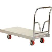 Chariot &agrave; plate-forme en aluminium, 24" la x 48" lo, 3600 lb cap, Roues Polyur&eacute;thane Helyx Safety & Industrial Supplies