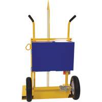 Chariot pour chalumeau et bouteille &agrave; gaz, Roues Rempli de mousse, Base de 24" la x 19-1/2" lo, 500 lb Helyx Safety & Industrial Supplies