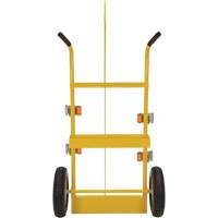 Chariot pour chalumeau et bouteille &agrave; gaz, Roues Rempli de mousse, Base de 23-13/16" la x 22-13/16" lo, 500 lb Helyx Safety & Industrial Supplies